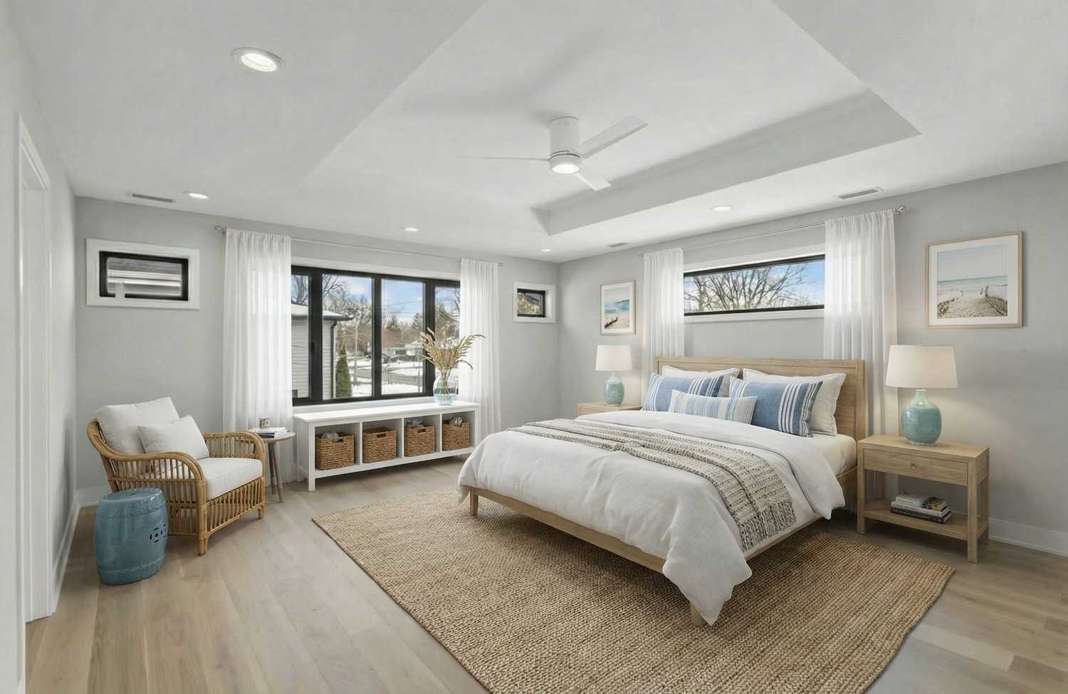 Coastal virtual staging style