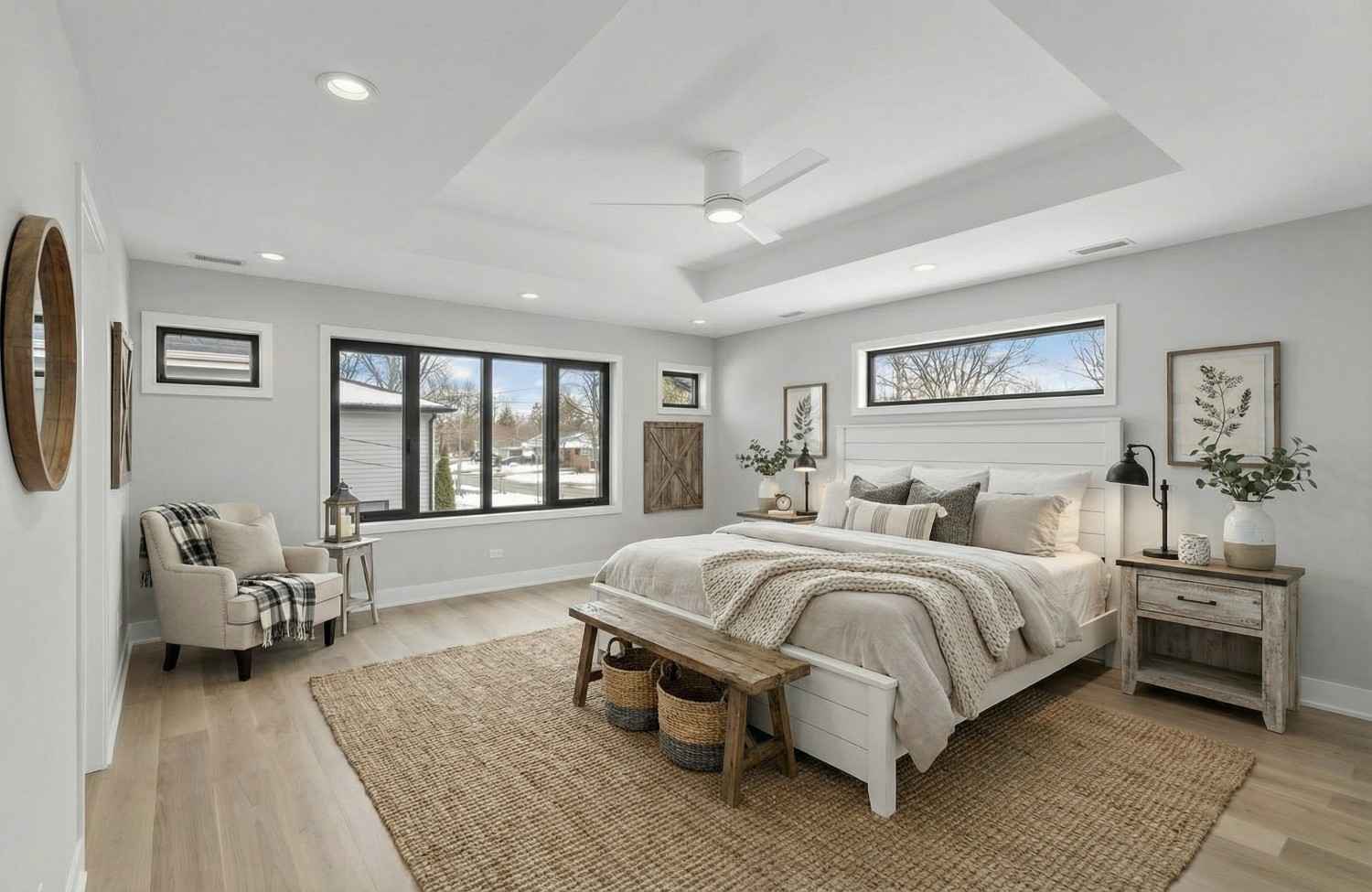 Farmhouse virtual staging style